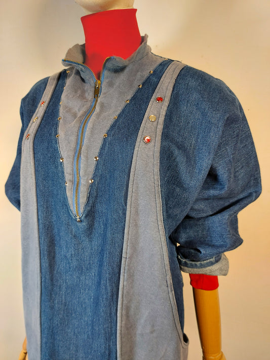 Abito denim anni '80