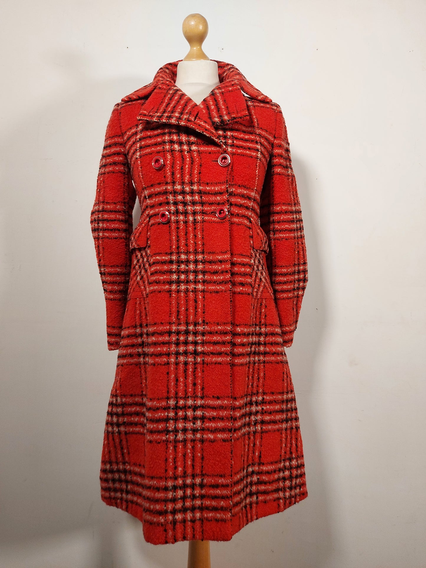 Cappotto tartan anni '60