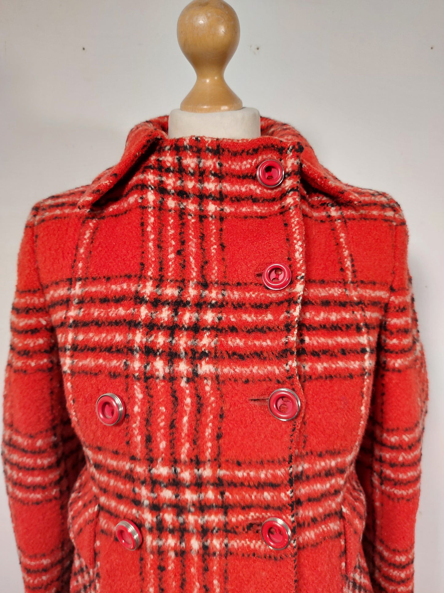 Cappotto tartan anni '60