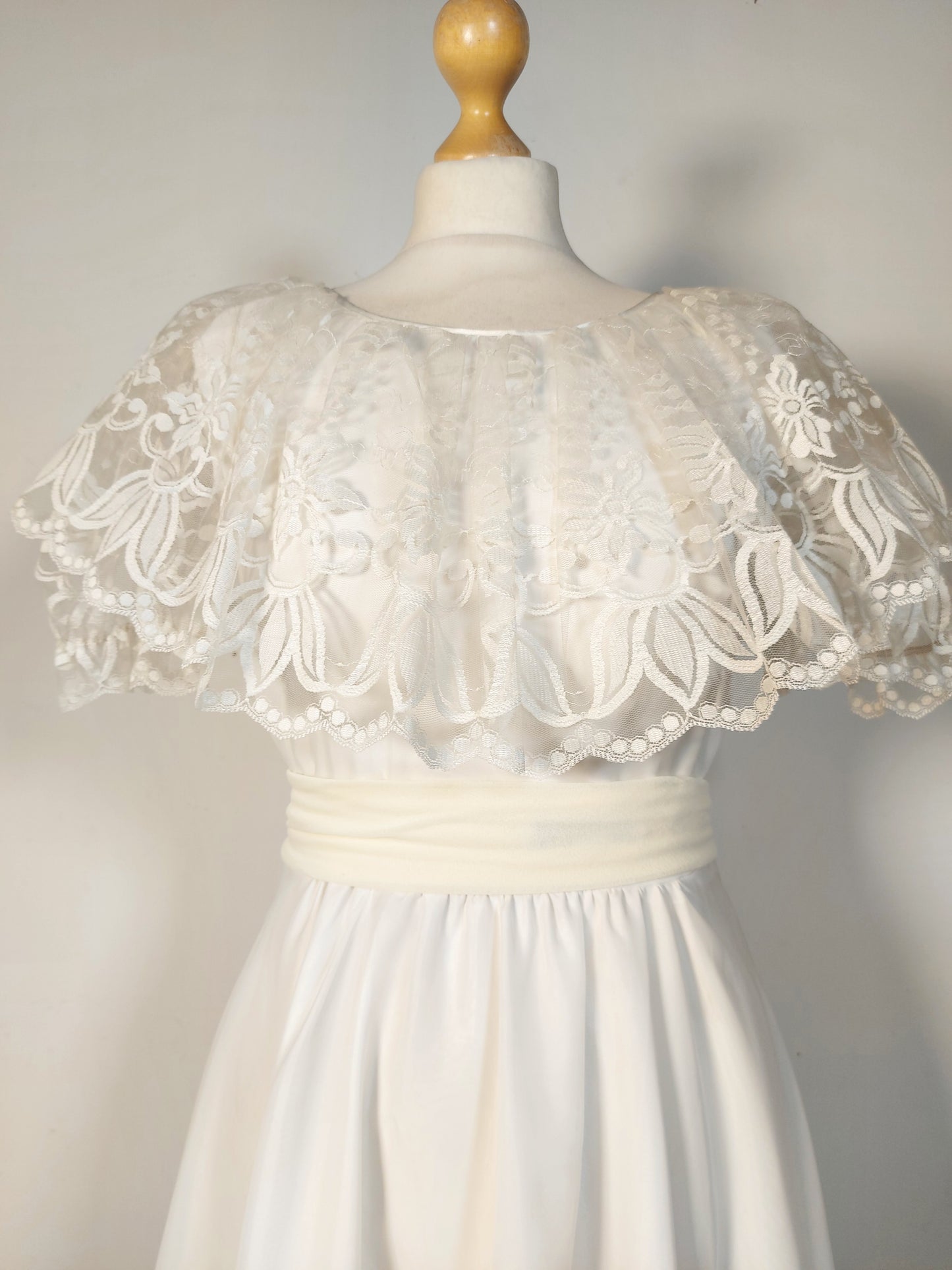 Abito sposa anni '80 bianco