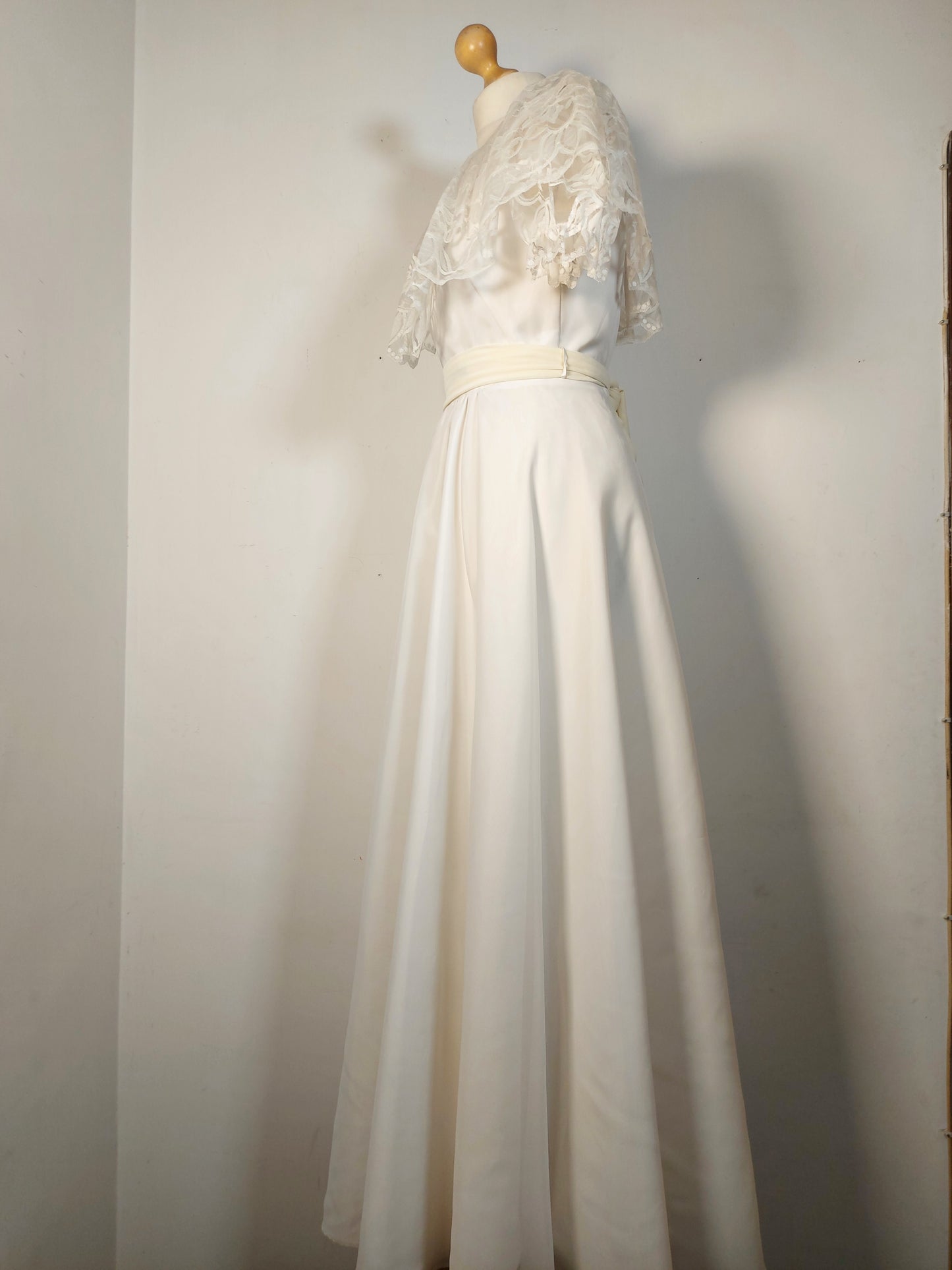 Abito sposa anni '80 bianco