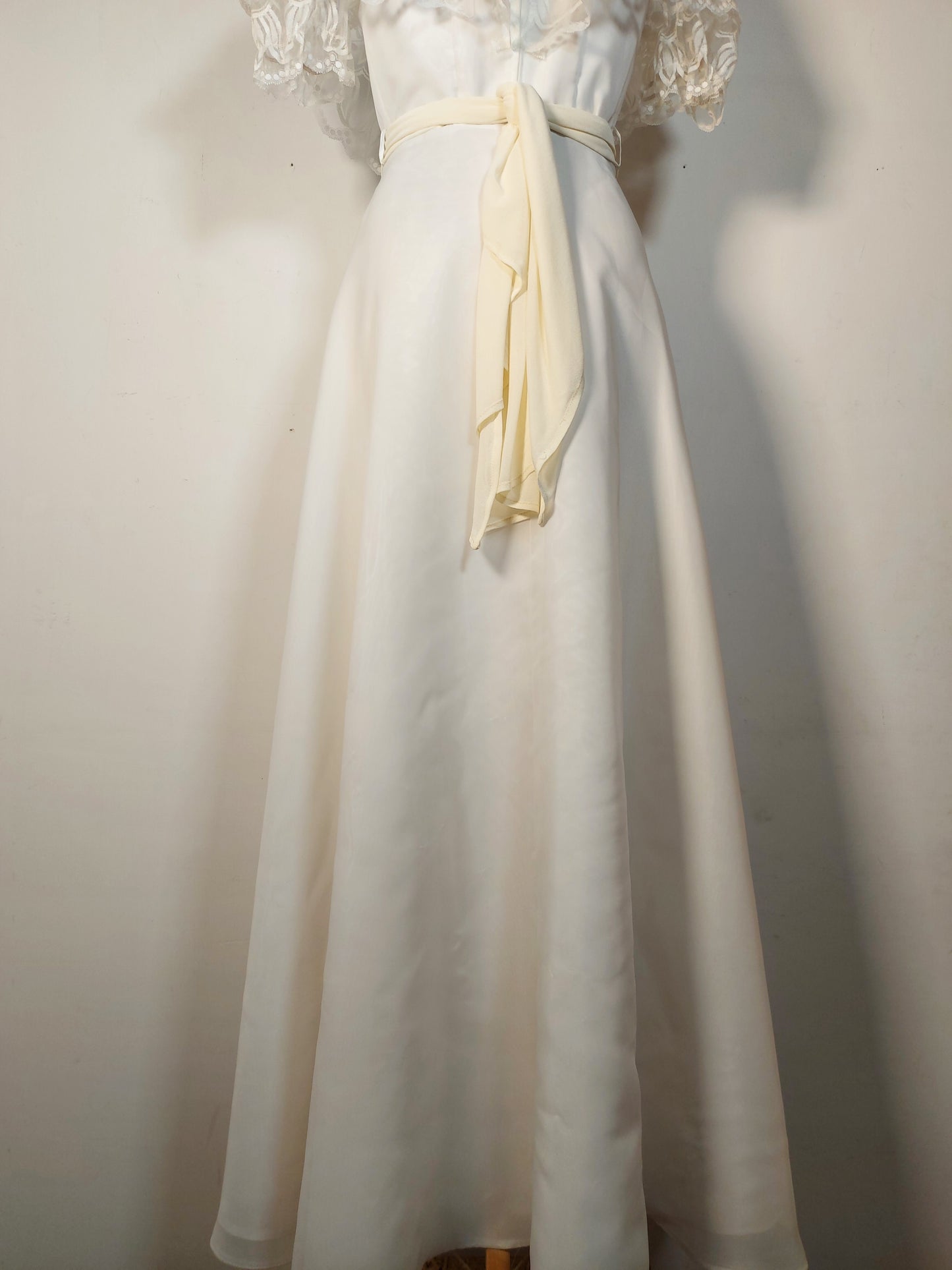 Abito sposa anni '80 bianco