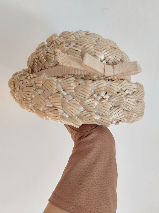 Cappello rafia anni '50